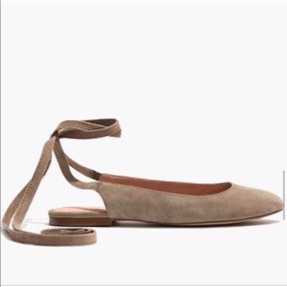 Worn once Madewell ankle wrap flats - Picture 6 of 6